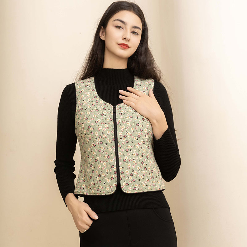 吉美羊羊毛小马甲内胆外穿马甲保暖背心羊毛保暖加厚柔软舒服新款 - 图1