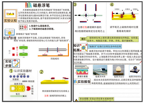 科技小制作科普拼装培训器材学具教具科学小实验磁力磁悬浮笔 - 图2