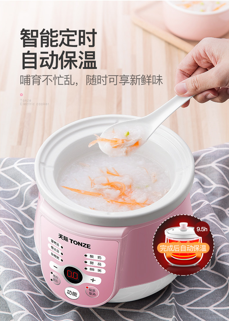 天际小全自动煮粥神器宝宝煲汤锅 天际电炖/煮粥锅/文火炉