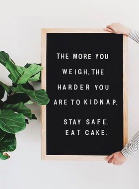 ins长方形木质儿童留言板