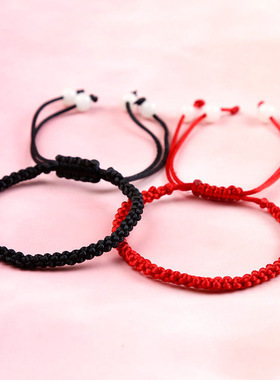 【编制4对装】新款竹叶手绳清冷感上岸竹节小众简约百搭手链情侣