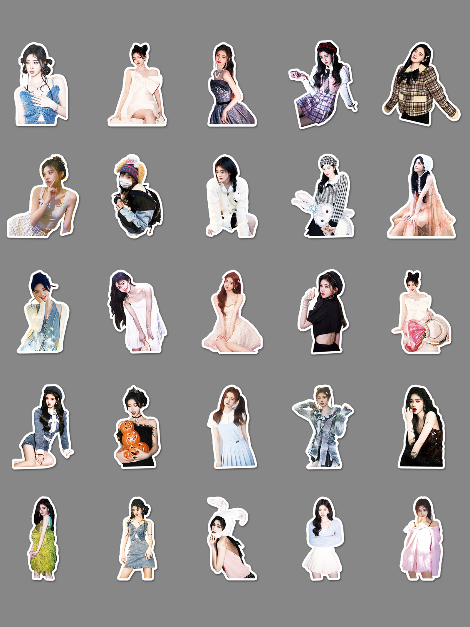 Ju Jingyi celebrity peripheral ledger material stickers
