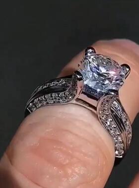 轻奢欧美亚马逊新款 创意几何线条女士结婚戒指 时尚指环饰品ring