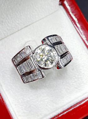 轻奢欧美霸气男戒指 男士嘻哈潮流圆形指环 个性时尚大气男款ring