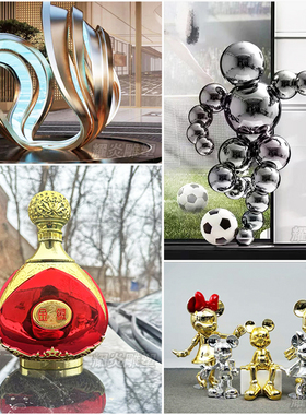 玻璃钢卡通雕塑门头引流美陈商场