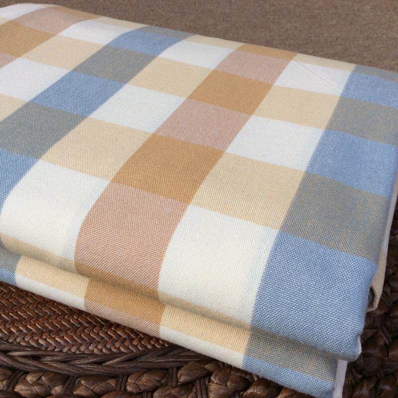 纯棉老粗布床单单件加厚不起球100全棉1.8被单三件套棉麻格子新品,淘宝优惠券,粉丝福利购,淘宝优惠卷