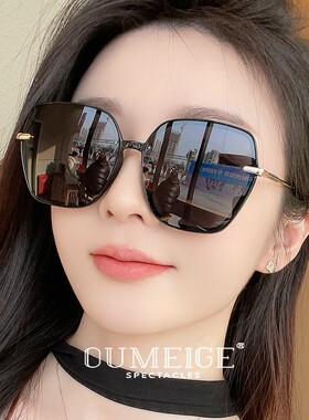 墨镜女款2025新款高级感偏光防紫外线太阳镜大脸显瘦显脸小潮开车