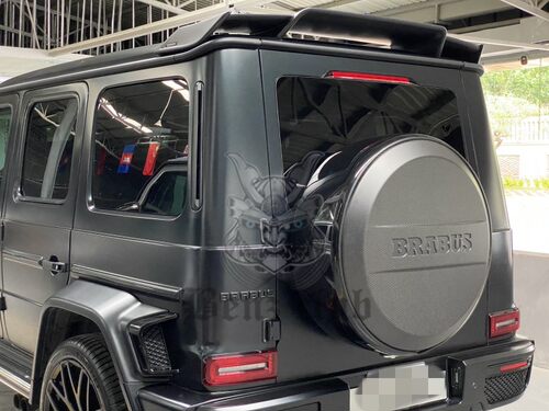 新款大G级 W464 G350 G500 G550 G63 改装 Bra*us 碳纤 尾翼 - 图0