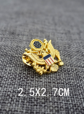 欧美金属道具胸针徽章美国领花
