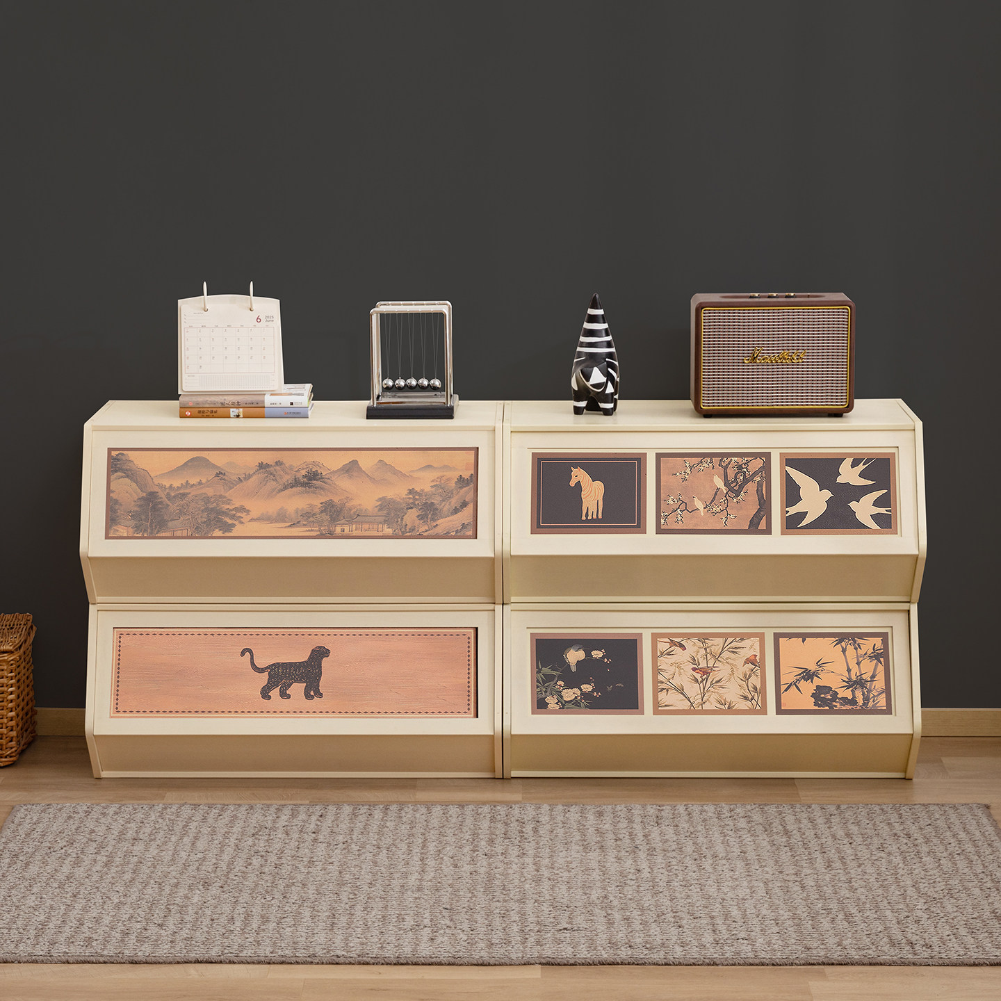 飘窗柜阳台储物柜子防晒靠墙一体榻榻米收纳柜杂物置物架空间利用,淘宝优惠券,粉丝福利购,淘宝优惠卷