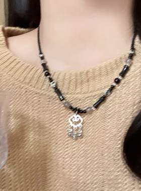 中国风项链平安锁吊坠