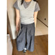 The niche cousin is super easy to wear, slim 9-point pants, 2025 early spring new style, versatile Korean style casual wide-leg pants and jeans