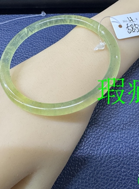 岫玉叮当青提冰种手镯厂家批发