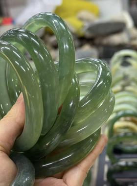 高品质岫玉冰透手镯合集