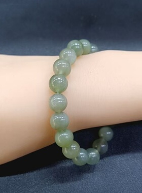 天然岫玉手串卡10m左右