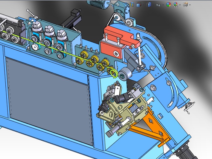 全自动弯环机3D图 K140 非标自动化设备3D图纸3D3D图纸资料 - 图2