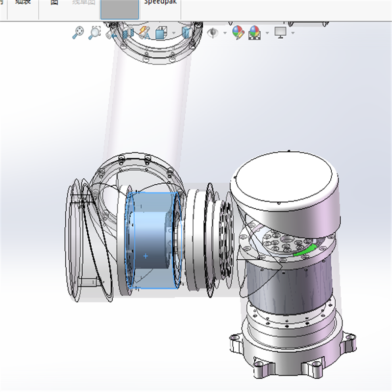 UR06机器人详细3D图 E223 非标自动化机械3D素材素材资料 - 图2