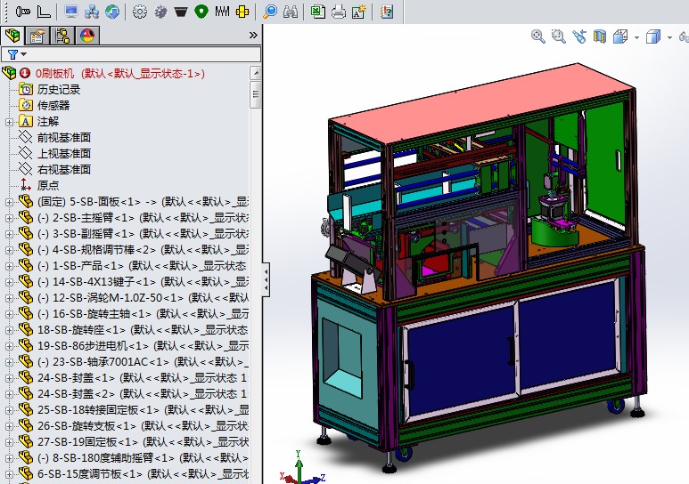 非标PCB刷板机ICT测试检测机3D图纸k431 非标自动化设备3D图纸资 - 图1