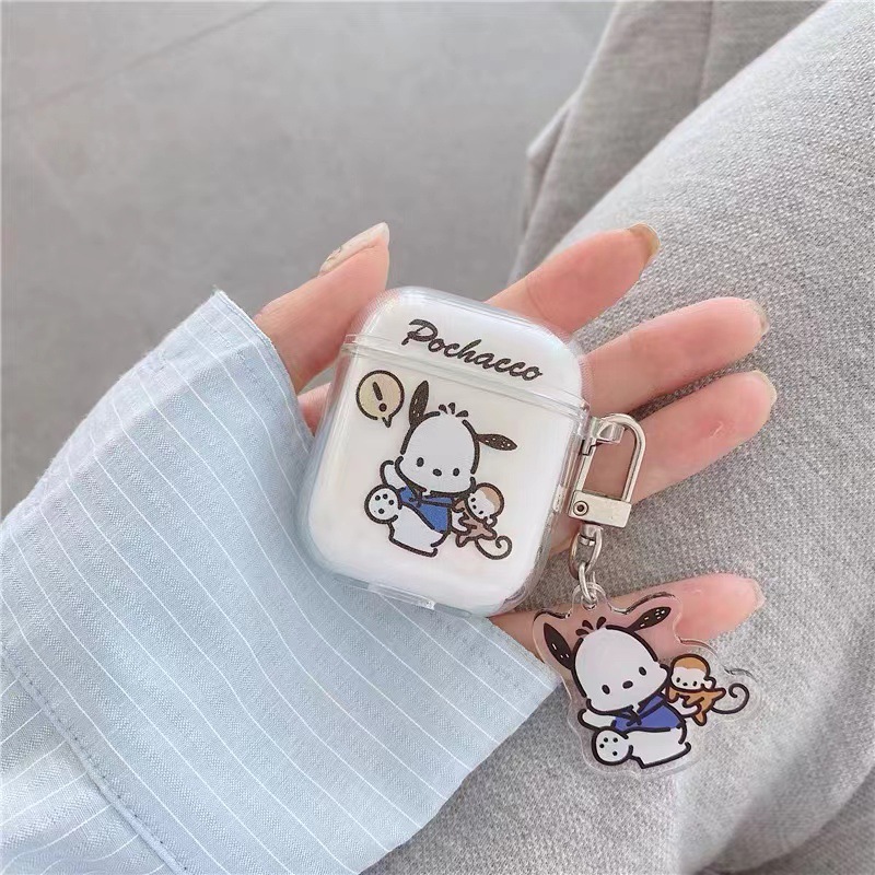 卡通汽车小狗保护套苹果AirPods Pro2代蓝牙耳机套苹果硅胶1/2代情侣无线软壳可爱AirPods 3挂钩防摔AirPods