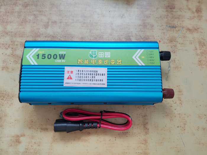 通用12V24V转220V车载逆变48V60V1200W电动车转换1500W电源转换器 - 图0