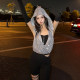 ຊຸດເດັກຍິງແປກທີ່ມີ zipper ແລະ hood