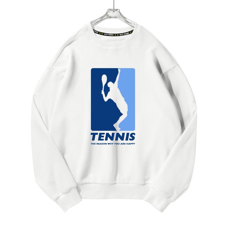 网球运动爱好者tennis网球俱乐部可定制圆领卫衣男女套头长袖衣服