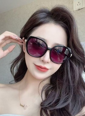 2025夏季出游时尚大框墨镜女士防紫外线太阳眼镜高级感遮阳太阳镜
