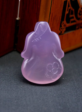 古风汉服配饰粉玉髓旗袍压襟吊坠