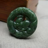 Природная руда из нефрита, яшма, украшение в форме дракона, подвеска подходит для мужчин и женщин, ожерелье