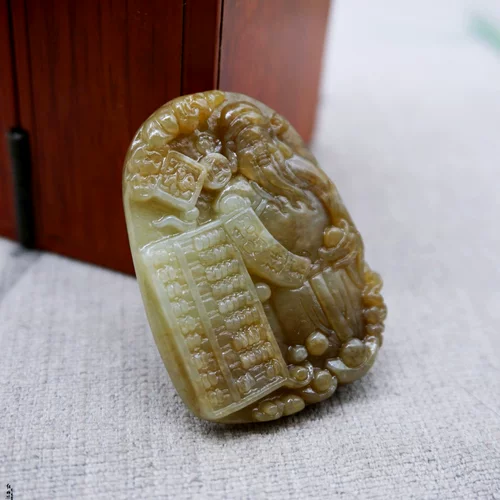 Подвеска из нефрита, счеты, ожерелье подходит для мужчин и женщин