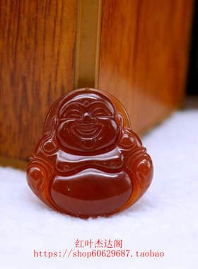 红玛瑙情侣貔貅平安扣挂件玉吊坠