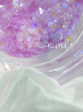 kuma独家亮片日式变色闪粉指甲
