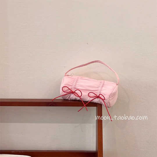 粉色蝴蝶结大疆pocket3收纳包便携保护云台相机可爱手提包收纳袋