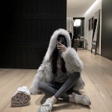 Леггинсы, приталенные штаны, флисовая зимняя акула, облегающий крой