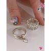 ITS MINE customized all-over sterling silver S925 love ring niche battle love heart entwined playful ring trend