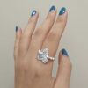 ITS MINE customized all-over sterling silver S925 love ring niche battle love heart entwined playful ring trend