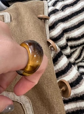 13CRUSH绿色新山玉天然石指环