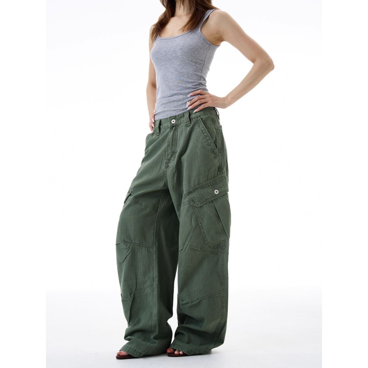 MADWITCH美式复古解构设计感工装裤男女宽松休闲褶皱直筒垂感裤子,淘宝优惠券,粉丝福利购,淘宝优惠卷