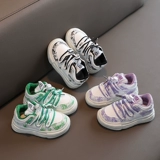 Детская белая обувь для мальчиков для раннего возраста, спортивная обувь, кроссовки, туфли, мягкая подошва, 1-3 лет, осенняя