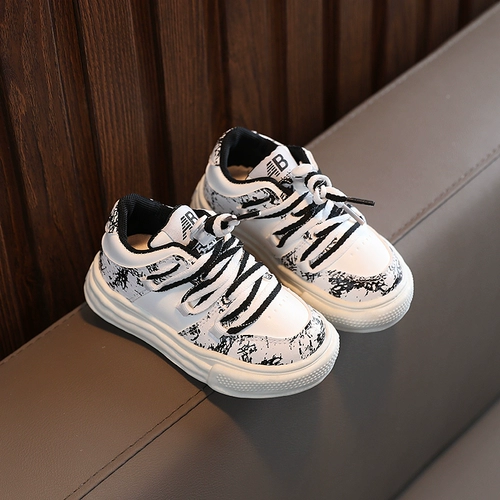 Детская белая обувь для мальчиков для раннего возраста, спортивная обувь, кроссовки, туфли, мягкая подошва, 1-3 лет, осенняя