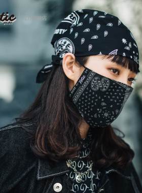 XOTIC官方 腰果花口罩反光秋冬遮脸潮流可清洗配件防晒防紫外线
