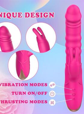 Thrusting Rabbit Vibrator G Spot Clitoral Sex Toys for Women