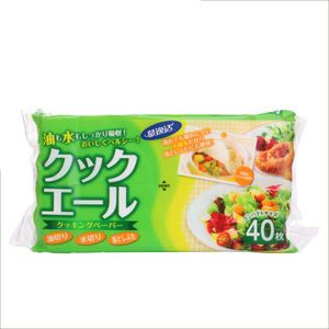 日本进口慕逸适料理用纸食品吸油纸烹饪煲汤滤油抽纸厨房纸40枚入