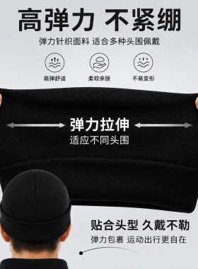 真羊毛冬季加绒保暖大头围帽