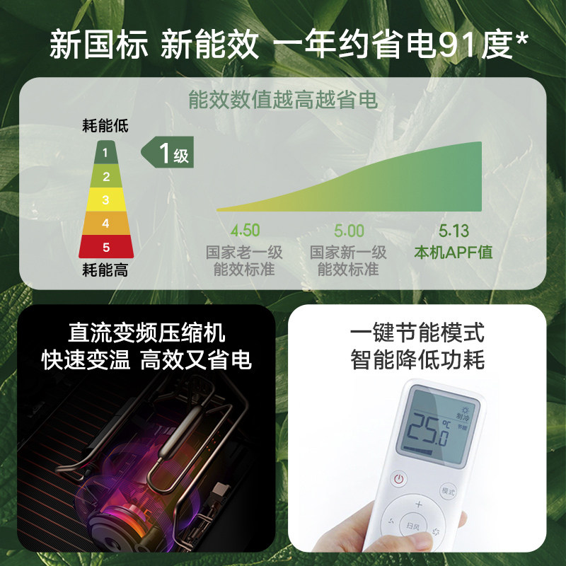 小米米家1.5 p匹挂机智能空调 飞鲸电器空调