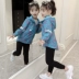 Áo khoác bé gái mùa thu 2019 mới cho bé áo gió lớn bé gái 3 bé 5 ngoài trời 6 quần áo tấn công mùa đông 9 tuổi - Áo khoác áo quần trẻ em Áo khoác