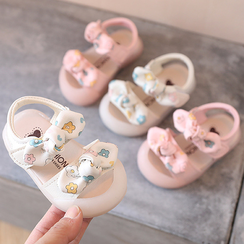 女宝宝凉鞋女童新款夏季儿童鞋公主包头防滑婴儿鞋子学步软底小童