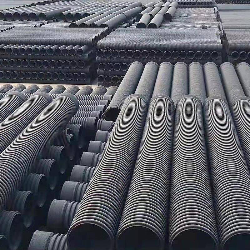 PE双壁波纹管800增强螺旋管大口径污水管排污井排水管工厂现货 - 图0