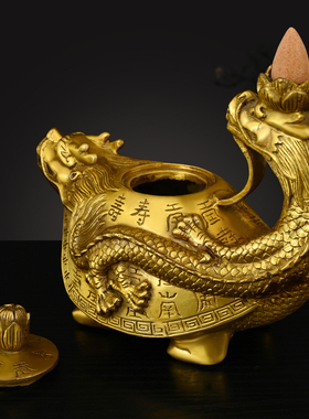 黄铜中式家居玄关客厅