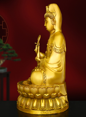 黄铜观音中式家居客厅